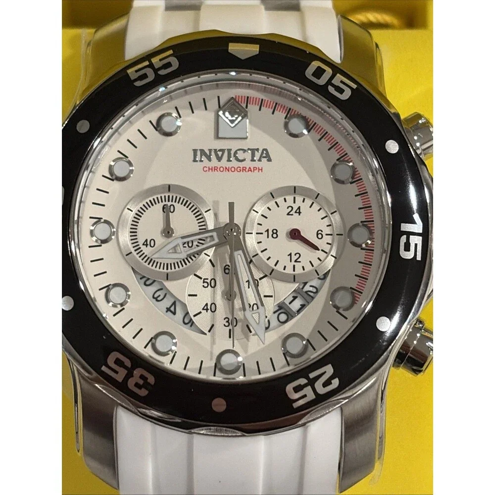 Invicta Pro Diver Scuba 48mm Men’s Watch, Steel, White 20290